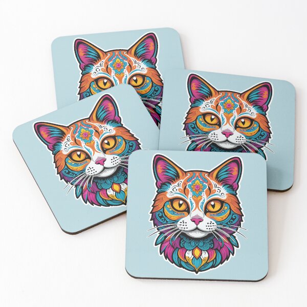 Item preview, Cat Day of the Dead (Version 1) designed and sold by VISUALDYES1.