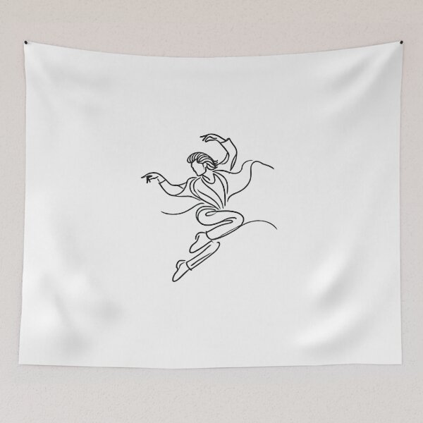 Item preview, Elegant Dancer Silhouette - Line Art - Pop Music designed and sold by Fenay Designs.