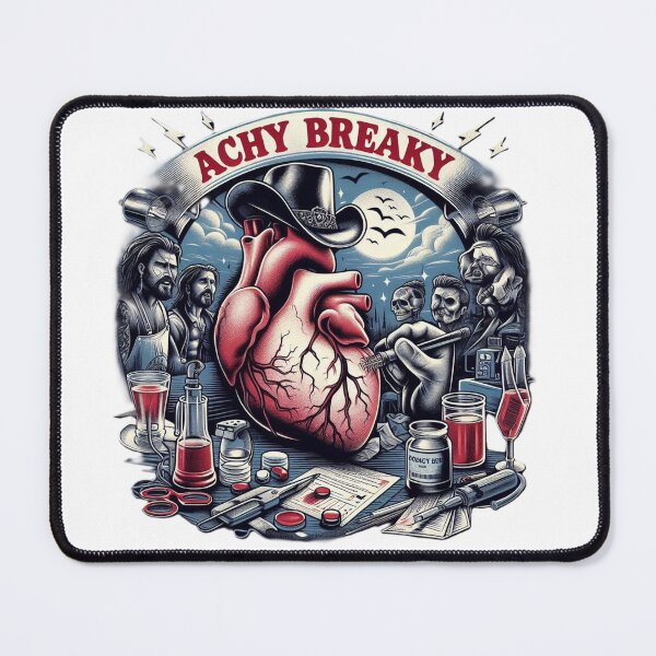 Item preview, T-Shirt - Achy Breaky Heart designed and sold by YOUDKAIR.