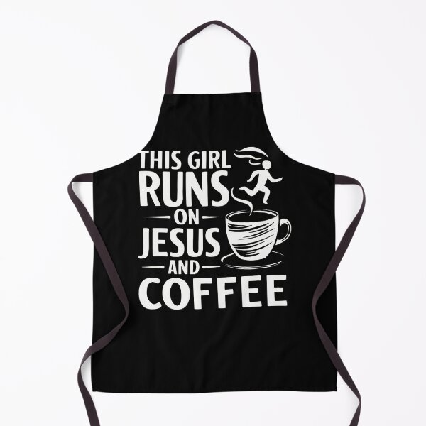 Item preview, This Girl Runs On Jesus And Coffee designed and sold by InsanseCreation.