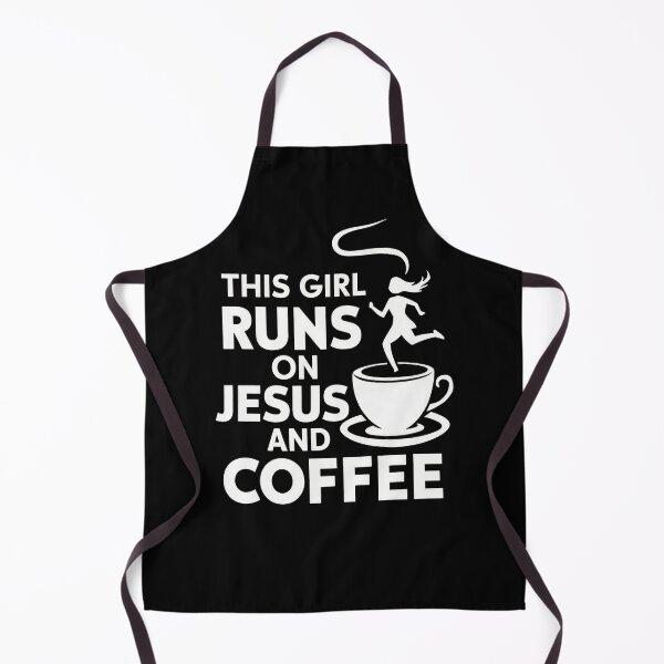 Item preview, This Girl Runs On Jesus And Coffee designed and sold by InsanseCreation.