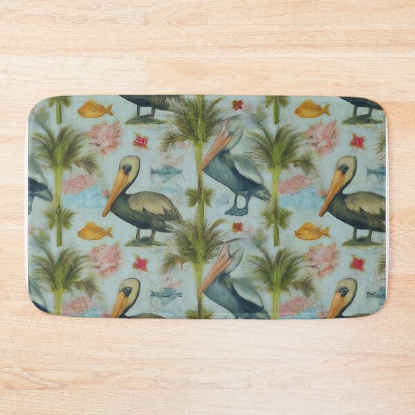 Item preview, Summer Pelican Pattern | Vibrant Seasonal Art Prints designed and sold by FitEnvy.