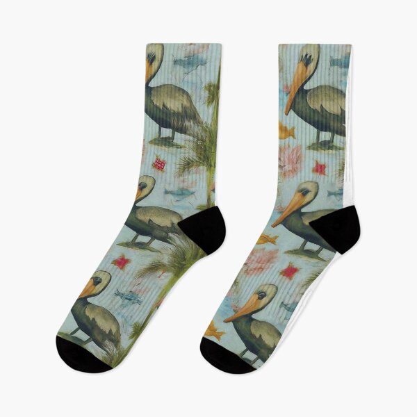 Item preview, Summer Pelican Pattern | Vibrant Seasonal Art Prints designed and sold by FitEnvy.