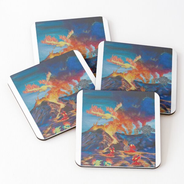 Item preview, Fire Type Volcano Landscape designed and sold by MelMarieArt.