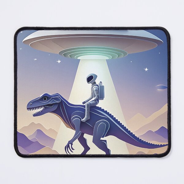 Item preview, Paper alien on his dinosaur designed and sold by EderParker.