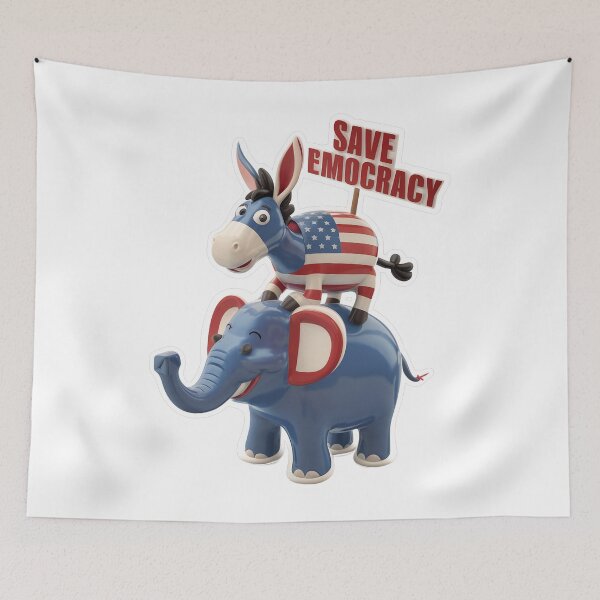 Item preview, Save democracy, vote, United we stand designed and sold by RedCircleArt.