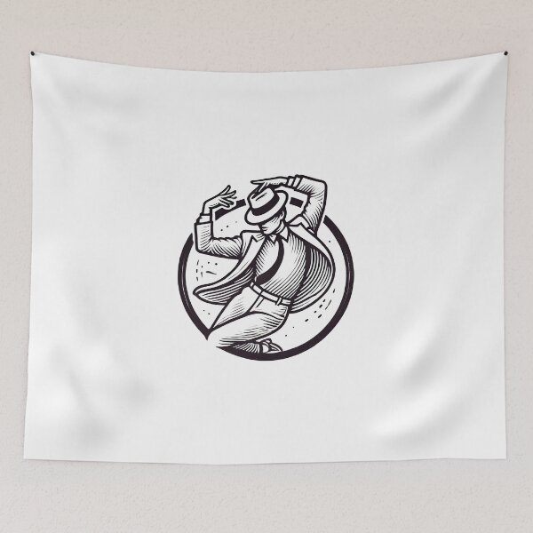 Item preview, Dynamic Dancer Silhouette - Line Art - Pop Music designed and sold by Fenay Designs.