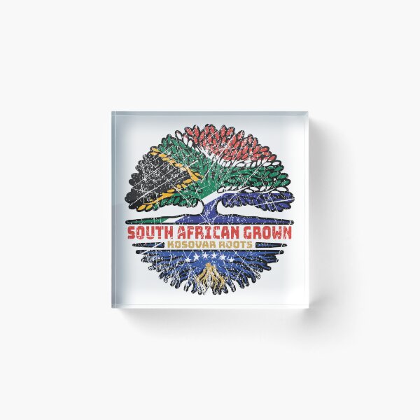 Item preview, Kosovo Kosovar South African South Africa Tree Roots Flag designed and sold by FlagX.