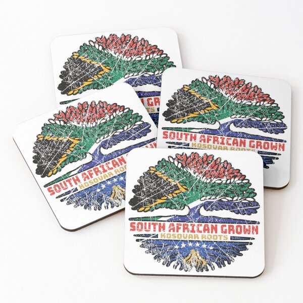 Item preview, Kosovo Kosovar South African South Africa Tree Roots Flag designed and sold by FlagX.