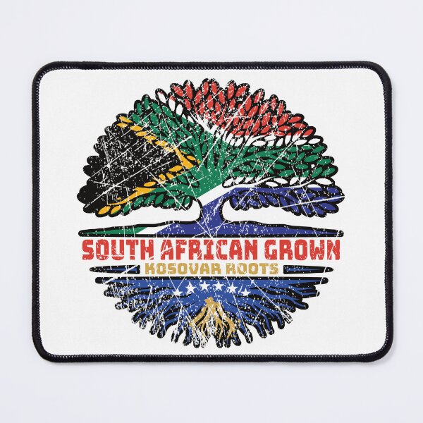 Item preview, Kosovo Kosovar South African South Africa Tree Roots Flag designed and sold by FlagX.