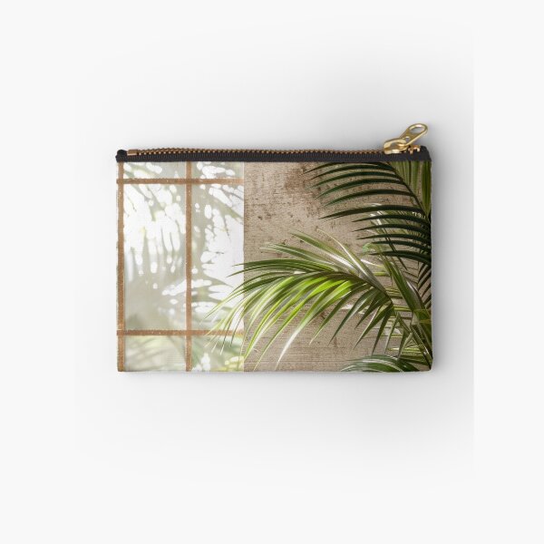 Item preview, Wooden Table With Bottles of Lotion and Potted Plant designed and sold by frequent-art.