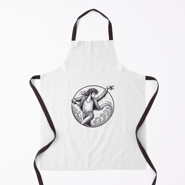 Item preview, Dancer Surrounded by Waves - Line Art - Pop Music designed and sold by Fenay Designs.