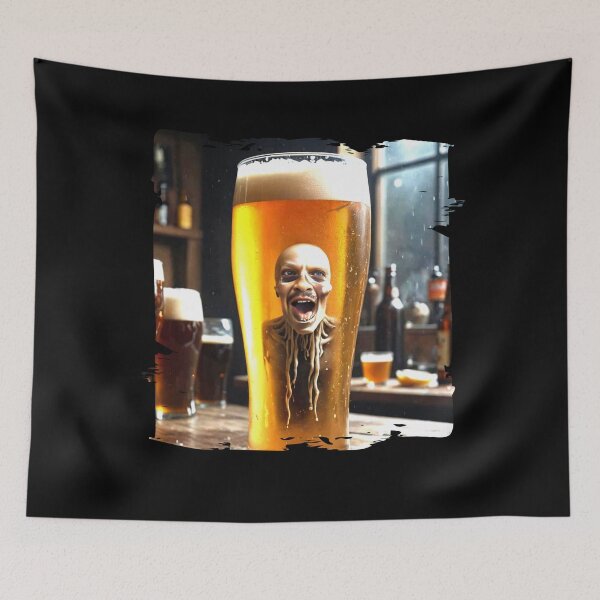 Item preview, Beer Lover's Head in a Mug - Abstract Art designed and sold by Hungry-Murphy.