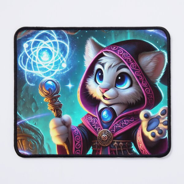Item preview, Magical Cat Wizard in Enchanted Forest designed and sold by TeslaSt0re.