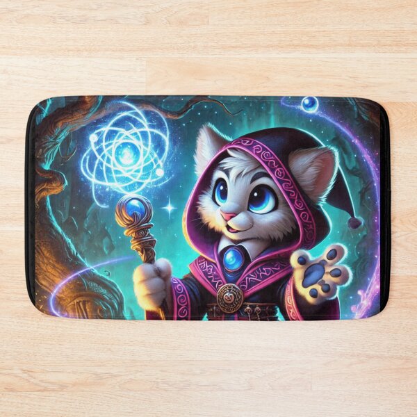Item preview, Magical Cat Wizard in Enchanted Forest designed and sold by TeslaSt0re.