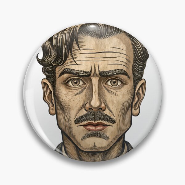 Item preview, man in old style,isolated,paper style  designed and sold by Creative88Art.