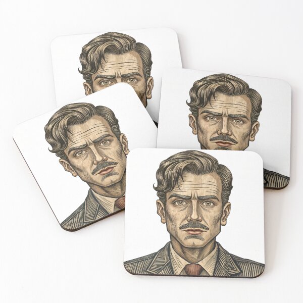 Item preview, man in old style,isolated,paper style  designed and sold by Creative88Art.
