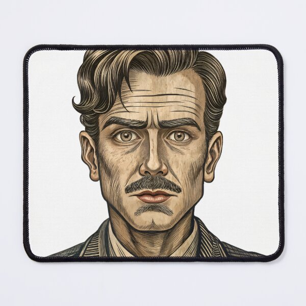 Item preview, man in old style,isolated,paper style  designed and sold by Creative88Art.