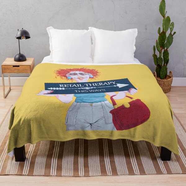 Item preview, Funny Retail Therapy Shopping Poster  designed and sold by KALEIDOSCOPE UK.
