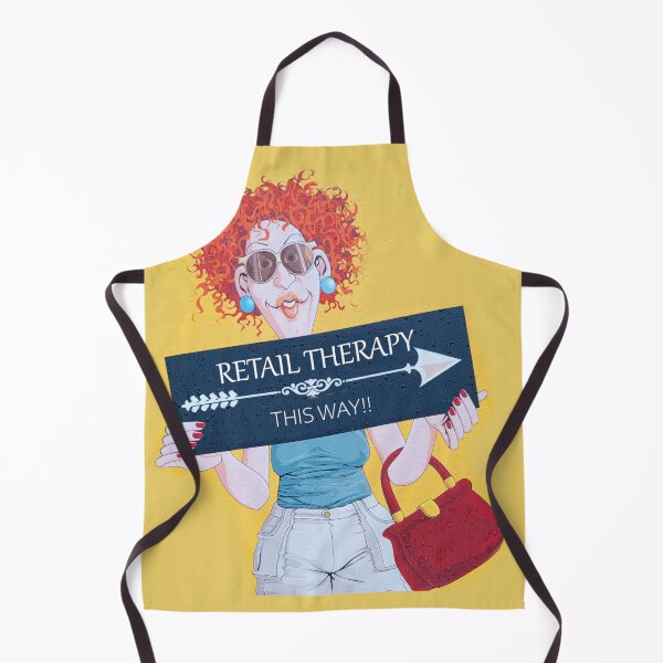 Item preview, Funny Retail Therapy Shopping Poster  designed and sold by KALEIDOSCOPE UK.