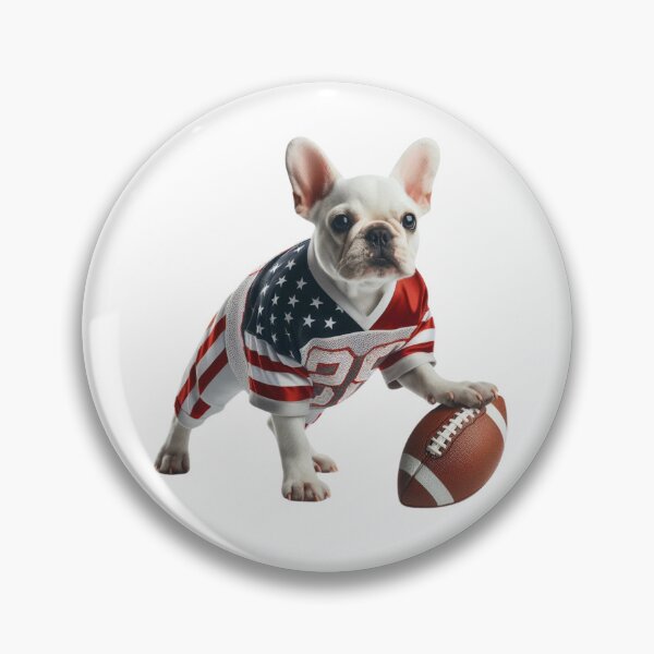 Item preview, Miniature French Bulldog football fan designed and sold by TTVenue.