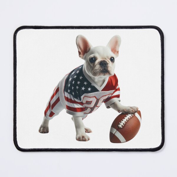 Item preview, Miniature French Bulldog football fan designed and sold by TTVenue.