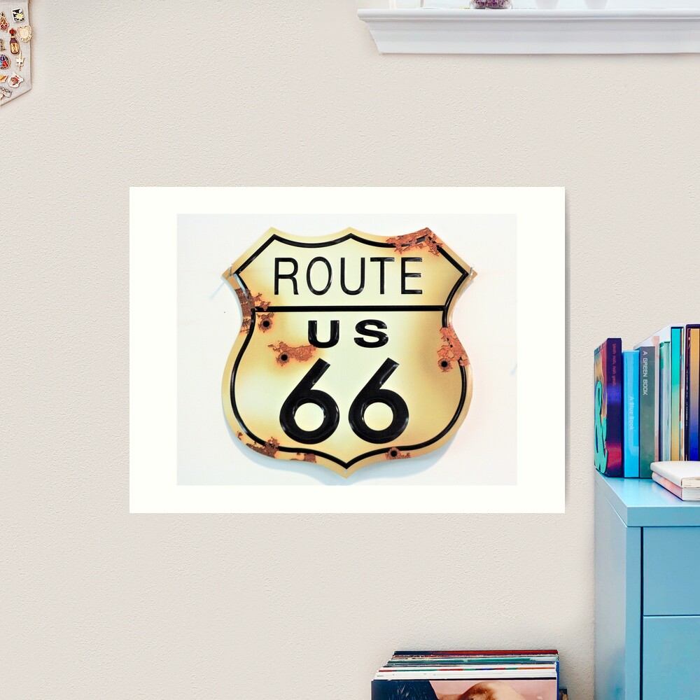 Vintage Route 66 HIghway Road Sign