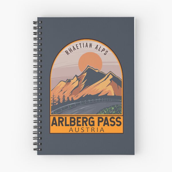 Item preview, Arlberg Pass Austria Retro Travel Emblem designed and sold by KrisSidDesigns.