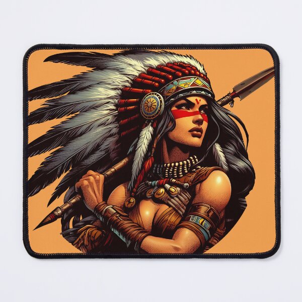 Item preview, Native American warrior spirit designed and sold by Greenbessela.