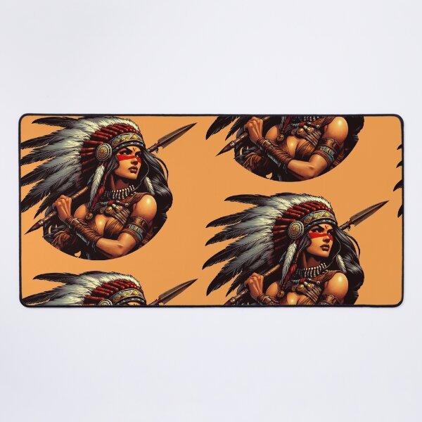 Item preview, Native American warrior spirit designed and sold by Greenbessela.