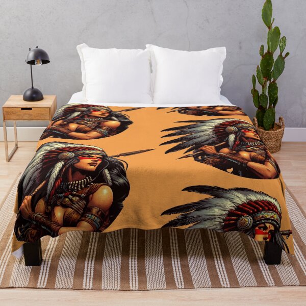 Item preview, Native American warrior spirit designed and sold by Greenbessela.