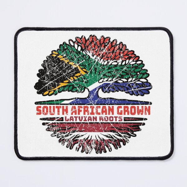 Item preview, Latvia Latvian South African South Africa Tree Roots Flag designed and sold by FlagX.