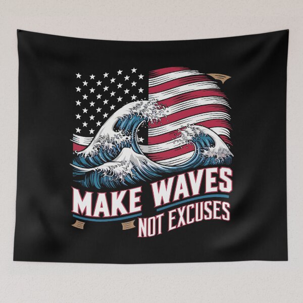 Item preview, Swimming sport, Make Waves Not Excuses designed and sold by decorwonders.