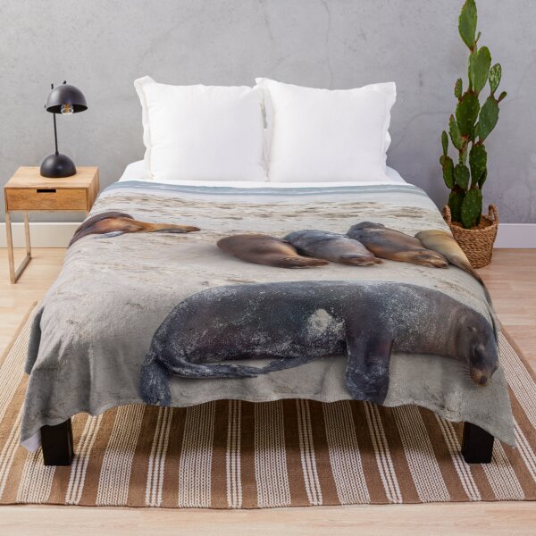 Item preview, Sea Lions Bathing on the Beach designed and sold by SafariByMarisa.