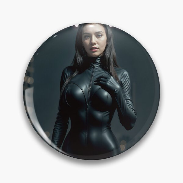 Item preview, Catwoman in cyberpunk city,realistic digital art,leather clothing  designed and sold by Creative88Art.