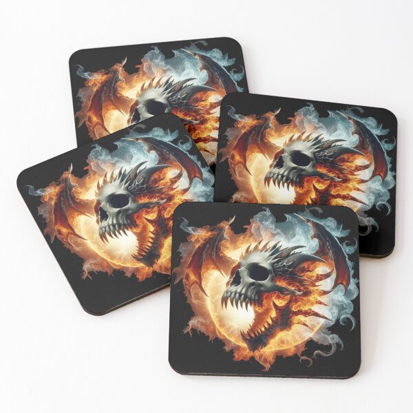 Item preview, a flaming hybrid skull designed and sold by MysteryAlien.