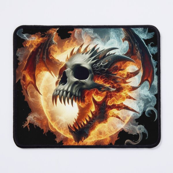 Item preview, a flaming hybrid skull designed and sold by MysteryAlien.