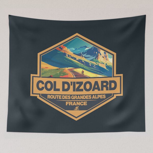 Item preview, Col d Izoard France Travel Art Badge designed and sold by KrisSidDesigns.