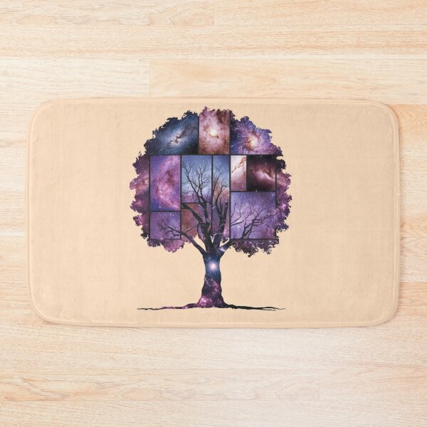 Item preview, a tree made from a collage of diverse galaxy images designed and sold by 123ks.
