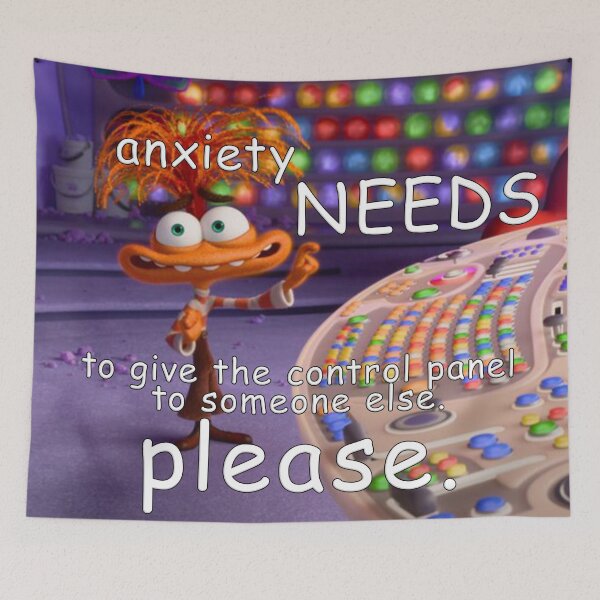 Item preview, Anxietyyyy, stop taking over my CONTROL PANEL- designed and sold by RadRoseRhapsody.