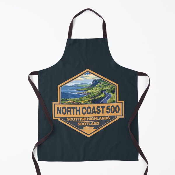 Item preview, North Coast 500 Scotland Travel Art Badge designed and sold by KrisSidDesigns.