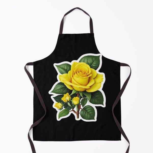 Item preview, Vibrant Yellow Rose Floral Illustration designed and sold by WhiteDoveArt.