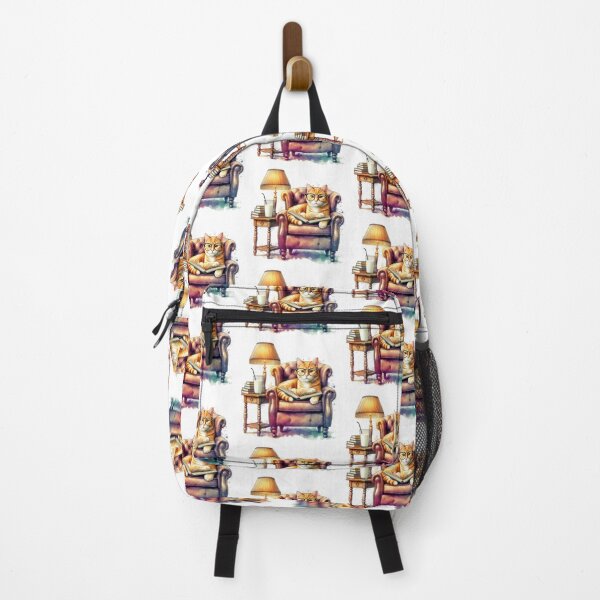Item preview, Cute Ginger Tabby Cat Reading designed and sold by MaedK.