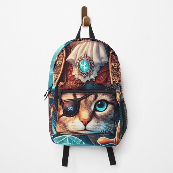 Item preview, Steampunk Pirate Cat in Stormy Seas designed and sold by TeslaSt0re.
