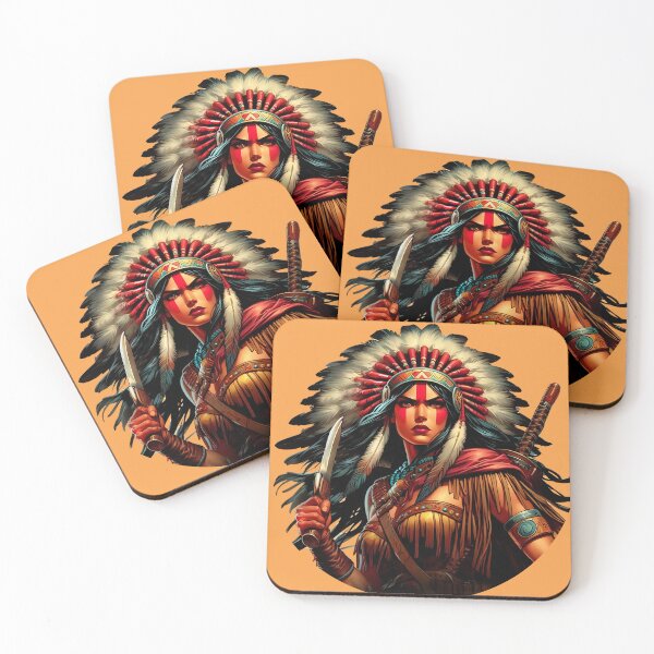 Item preview, Native American warrior spirit 3 designed and sold by Greenbessela.