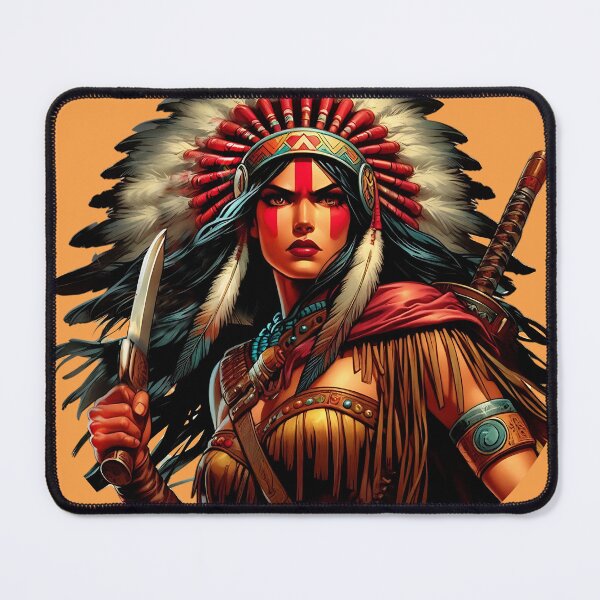Item preview, Native American warrior spirit 3 designed and sold by Greenbessela.