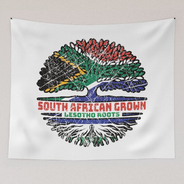 Item preview, Lesotho South African South Africa Tree Roots Flag designed and sold by FlagX.