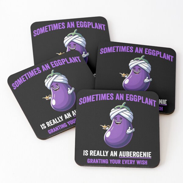 Item preview, Sometimes an eggplant is really an auberGENIE granting your every wish designed and sold by LuxindaSwirl.