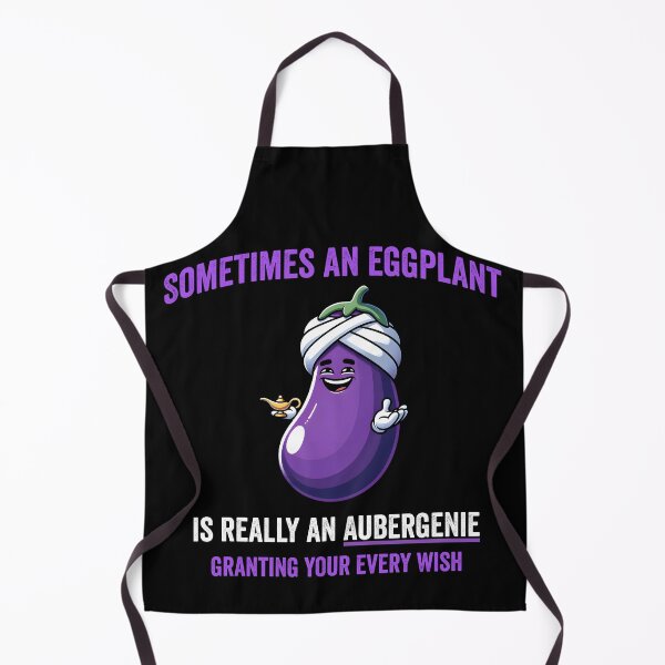 Item preview, Sometimes an eggplant is really an auberGENIE granting your every wish designed and sold by LuxindaSwirl.
