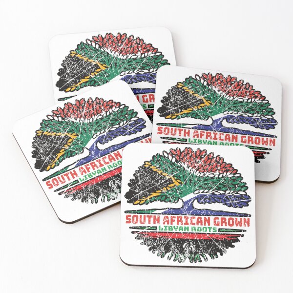 Item preview, Libya Libyan South African South Africa Tree Roots Flag designed and sold by FlagX.
